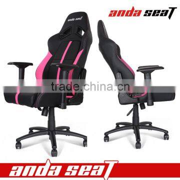 Black & Pink Pro Video Gaming Chair Racing Sport Swivel Office chair AD-R7