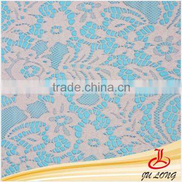 High quality fashion nylon lace fabric wholesale for lady's dress