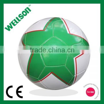 Official size 5 machine sewn promotional cheap price soccer ball