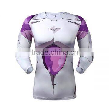 custom sublimation printed 100% polyester t-shirts