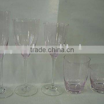 ALL LIGHT PINK GLASS SET