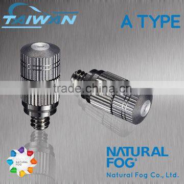 Natural Fog Anti Drip Patio Cooling Stainless Steel Mist Nozzle