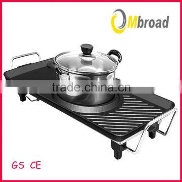 Non-stick coating die-casting aluminum electric Griddle