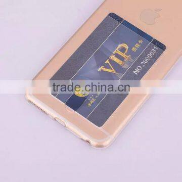 Newest Multicolor Anti-friction Soft TPU With Card Slot Slim Transparent Mobile Phone Case Back Cover for Apple IPhone 6 photo-4