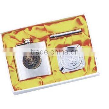 high quality stainless steel hip flask gift set