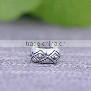 Simple Bead Jewelry Engraved 925 Silver Charms photo-3