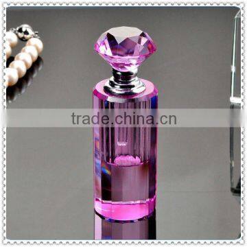 Wholesale Fuchsia Cylindrical Perfume Bottle For Wedding Decoration