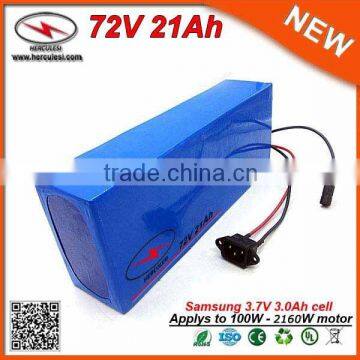 Best Quality & Service 72V E Bike Battery 21Ah Lithium Golf Battery Cheap Electric Bike Battery Price in Samsung 18650 Cells