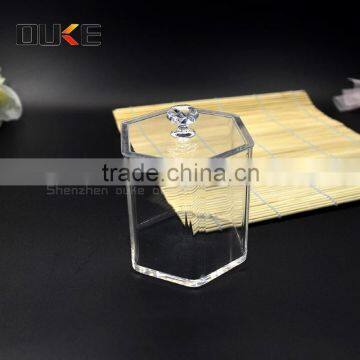 clear custom wholesale acrylic storage box with lid