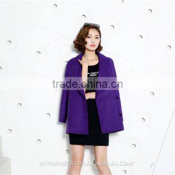 Satisfactory Plain Dyed Sex Animal Women Coat