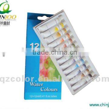 12 Colors 12ml Students' Water Paint Set
