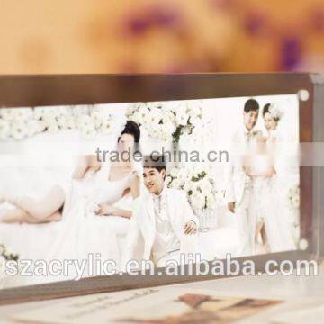 plexiglass block wedding photo frame