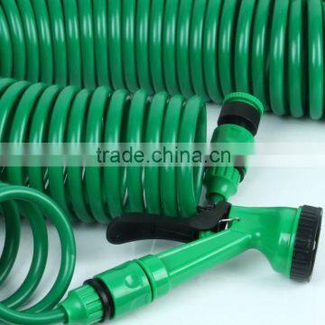 shrinking garden hose recoiled