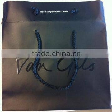 black paper shopping bag