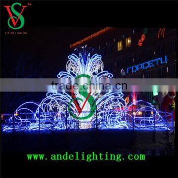 3D Fountain 220V modern outdoor decorative christmas led lighting