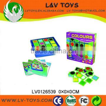 Funny colour squares game, desk game toy, educational Toys for kids