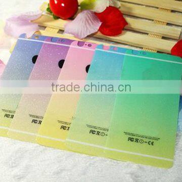 In Front and Black Full Cover Color for Iphone Tempered Glass Screen Protector