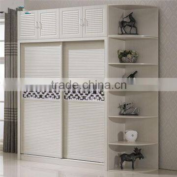 Latest Cheap Wooden Wall Bedroom Wardrobe Designs Closets Cabinet Liding Door With Wheels