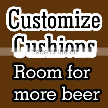 1 PCS/Lot Wholesale Room For More Beer Black/Brown Pillowcase 45*45cm/17.7*17.7''