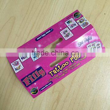 2015 newest packaging folded header card made in China