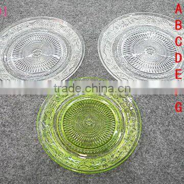 ZIBO upmarket wholesale diamond glass dinner plate