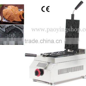 6-slice Commercial Use Non-stick LPG Gas Fish Waffle Machine