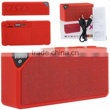 Latest Style! X3 Outdoor Sport Wireless Portable Bluetooth Speaker with High Sound Effect Support TF SD card