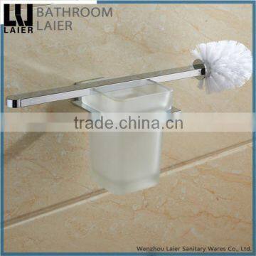 Simple Factory Supplier Zinc Alloy Chrome Finishing Bathroom Accessories Wall Mounted Toilet Brush Holder