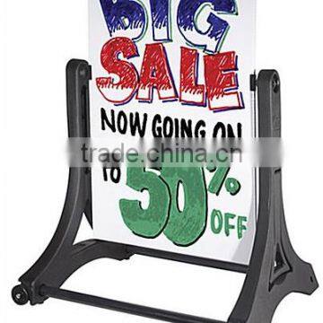 24 x 36 Write-On Outdoor Swinger Sign, 2 Sided, Rolling, 4 Waterproof Markers