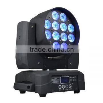 12*10W RGBW Quad 4 in 1 Moving Head Wash