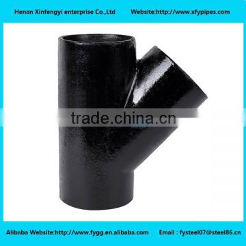 pipe fittings,tees 45 degree,Y tee pipe fittings