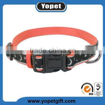 New Arrival Custom Personalized Plastic Buckles Nylon Pet Dog Collar