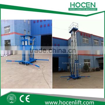 Aerial Working Lifting Table Hydraulic Electric Portable Double Mast Indoor Maintenance Lifting Platform Price