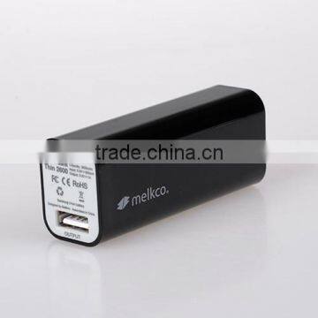 Power Bank Thin 2,600 MAh (Black)