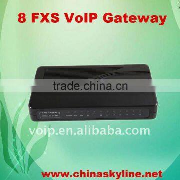 8 channel FXS VoIP gateway, support VLAN and QoS,ATA(s), SIP and H.323,Router