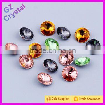 Lead Free China Colored Loose Fancy Crystal Glass Stone for Dresses