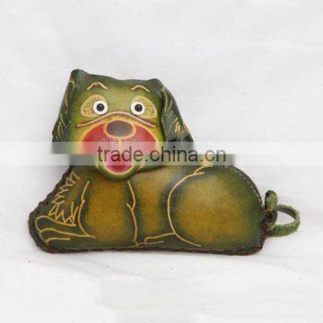 Handmade Leather Large Dog Coin Purse photo-2