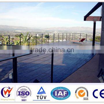 China supplier weather proof plexiglass deck railing