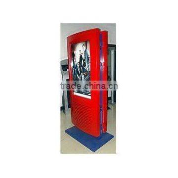 55 inch HD double screen Floor Standing lcd kiosk/lcd player/display
