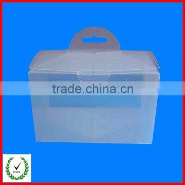 PP plastic folding box with handing hole/hot-sale folding box with clear window