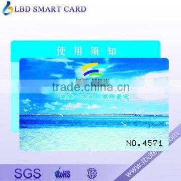 UV barcode pvc business card