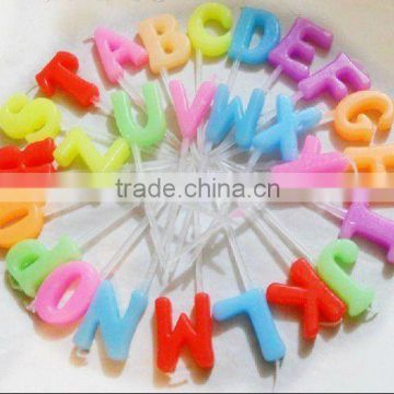 Wholesale Toothpick letters candle Party Cake Candles