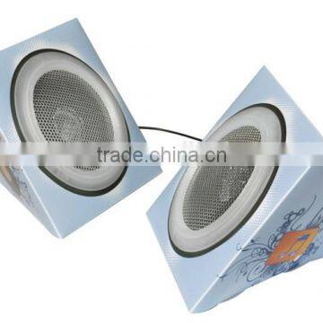 Supplier 3.5mm Connector 8*8*8 Papaer Speaker Mini photo-3