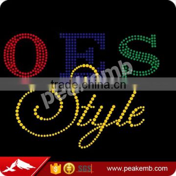 Greek Sorority Transfers Rhinestone OES Style Embellishments for Clothing