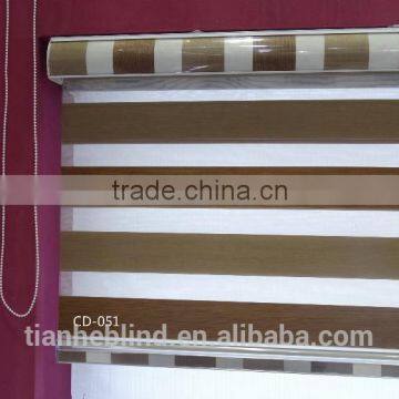 double-color translucent zebra blinds fabrics