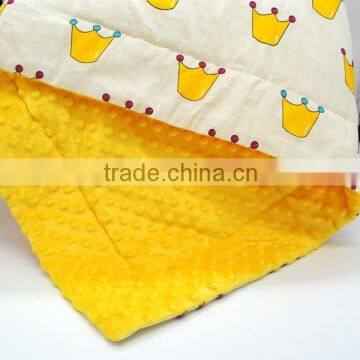 50PCS MOQ Wholesale Personalized Soothing King Size Minky Toddler Quilt photo-3