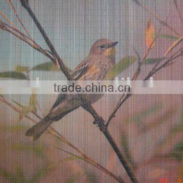 bamboo carpet printting with bird