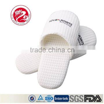 OEM White Waffle Hotel Slippers