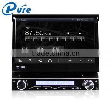 High Quality 7" 1 din car dvd vcd cd mp3 mp4 player with Android4.4.4 OS