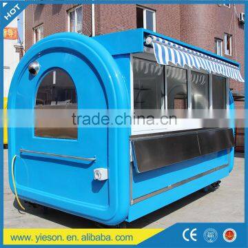 Mobile Fast Food Car kiosk outdoor food kiosk for sale with CE
